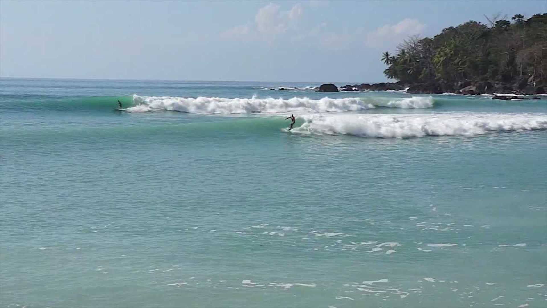 Backwash surf break